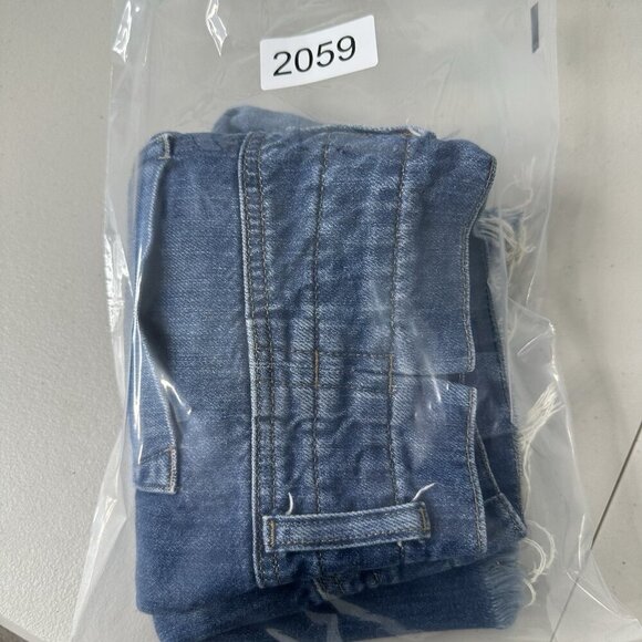 We The Free People Jean Shorts XS See You Sometime Cut Offs Blue Pleated No Belt - Picture 7 of 10